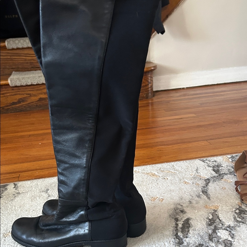 Stuart Weitzman Black Heeled Boots